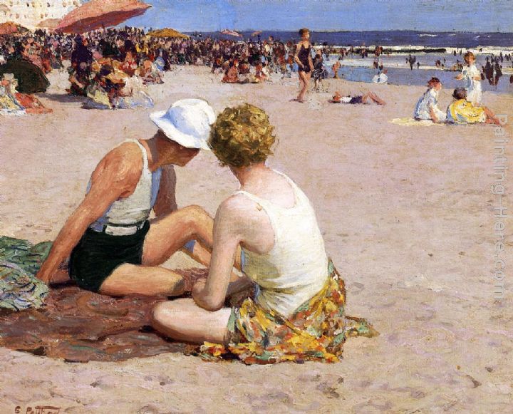 A Summer Vacation painting - Edward Potthast A Summer Vacation art painting